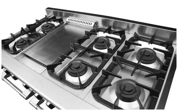 Nxr Ranges AK4807LP Nxr 48 Professional Range With Six Burners. Griddle. Convection Oven. Liquid Propane (Culinary Series)