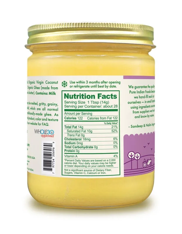 PRIMALFAT Coconut Ghee. Virgin & Certified Organic - 14.2 oz