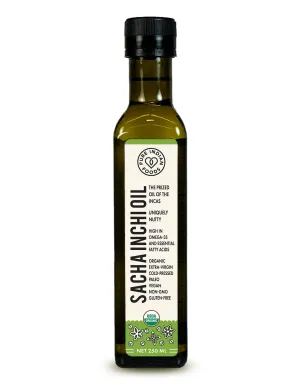 Sacha Inchi Oil. Cold Pressed. Virgin & Certified Organic - 250 mL