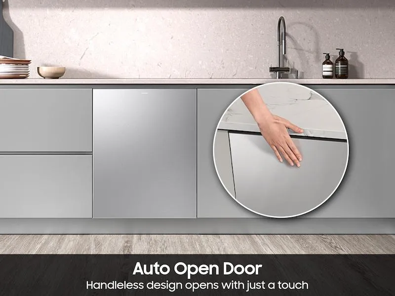 Samsung DW90F89P0USR 38 Dba Bespoke Auto Open Door Dishwasher With 3Rd Rack Washing System In Fingerprint Resistant Stainless Steel