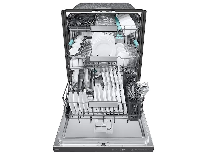 Samsung DW90F89T0USR 38 Dba Bespoke Smart Dishwasher With 3Rd Rack Washing System In Fingerprint Resistant Stainless Steel