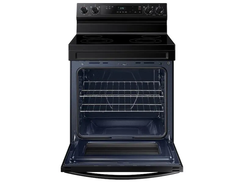 Samsung NE63A6111SB 6.3 Cu. Ft. Smart Freestanding Electric Range With Steam Clean In Black