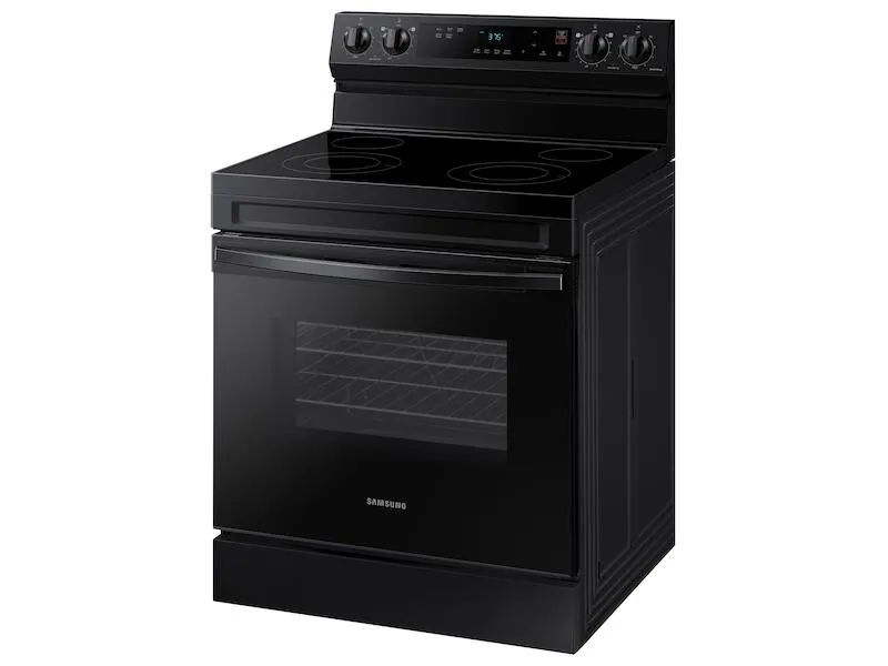 Samsung NE63A6111SB 6.3 Cu. Ft. Smart Freestanding Electric Range With Steam Clean In Black