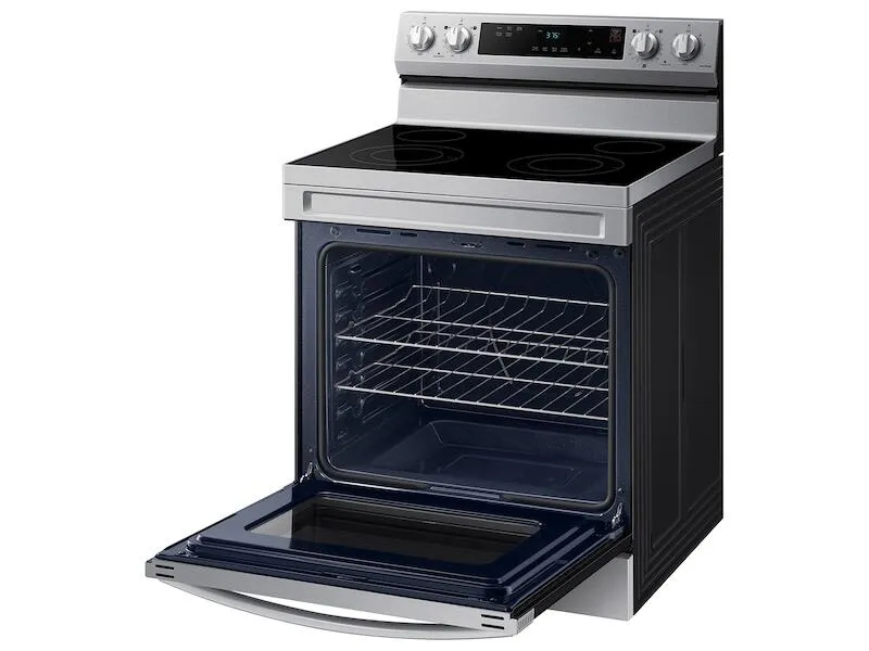 Samsung NE63A6111SS 6.3 Cu. Ft. Smart Freestanding Electric Range With Steam Clean In Stainless Steel