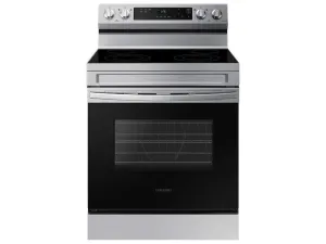 Samsung NE63A6111SS 6.3 Cu. Ft. Smart Freestanding Electric Range With Steam Clean In Stainless Steel