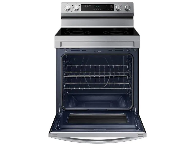 Samsung NE63A6111SS 6.3 Cu. Ft. Smart Freestanding Electric Range With Steam Clean In Stainless Steel