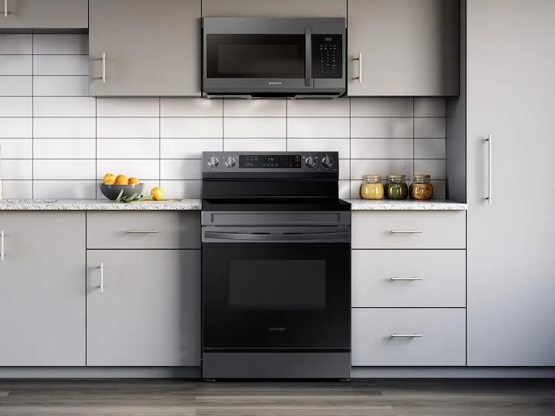 Samsung NE63A6311SG 6.3 Cu. Ft. Smart Freestanding Electric Range With Rapid Boil&#8482; & Self Clean In Black Stainless Steel