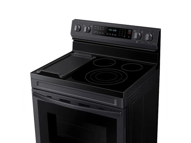 Samsung NE63A6711SG 6.3 Cu. Ft. Smart Freestanding Electric Range With No-Preheat Air Fry. Convection  & Griddle In Black Stainless Steel