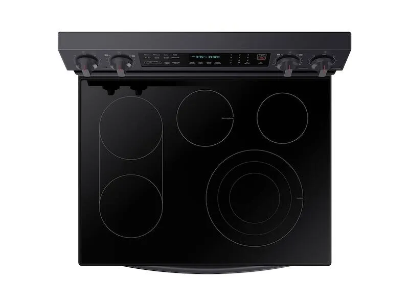 Samsung NE63A6711SG 6.3 Cu. Ft. Smart Freestanding Electric Range With No-Preheat Air Fry. Convection  & Griddle In Black Stainless Steel