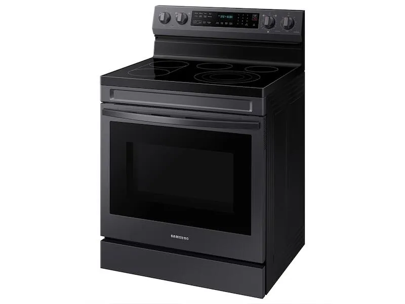 Samsung NE63A6711SG 6.3 Cu. Ft. Smart Freestanding Electric Range With No-Preheat Air Fry. Convection  & Griddle In Black Stainless Steel