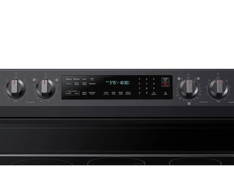 Samsung NE63A6711SG 6.3 Cu. Ft. Smart Freestanding Electric Range With No-Preheat Air Fry. Convection  & Griddle In Black Stainless Steel