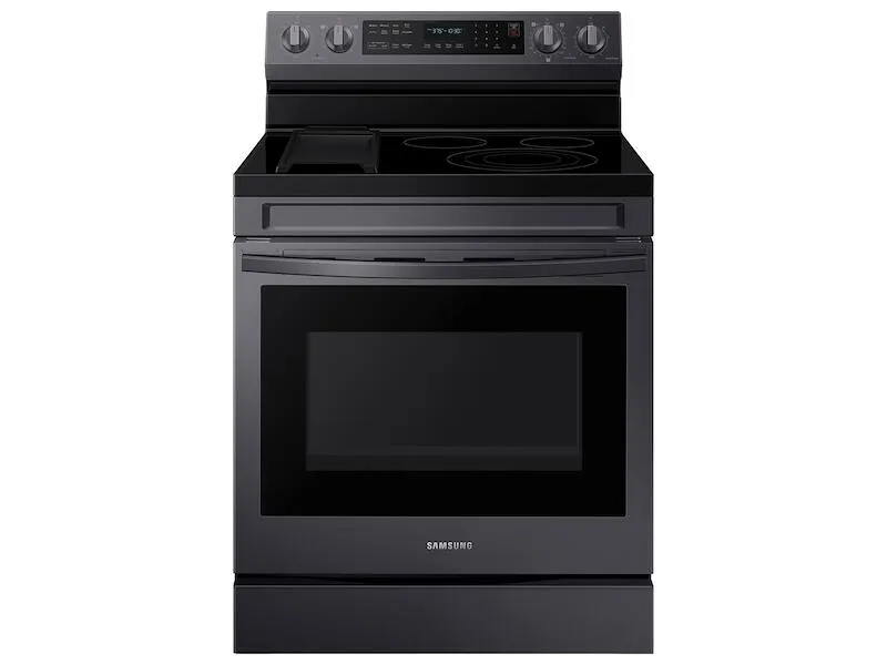 Samsung NE63A6711SG 6.3 Cu. Ft. Smart Freestanding Electric Range With No-Preheat Air Fry. Convection  & Griddle In Black Stainless Steel