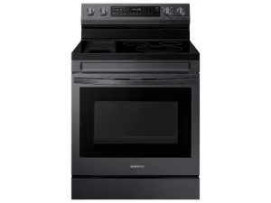 Samsung NE63A6711SG 6.3 Cu. Ft. Smart Freestanding Electric Range With No-Preheat Air Fry. Convection  & Griddle In Black Stainless Steel