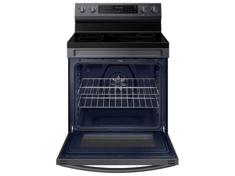 Samsung NE63A6711SG 6.3 Cu. Ft. Smart Freestanding Electric Range With No-Preheat Air Fry. Convection  & Griddle In Black Stainless Steel
