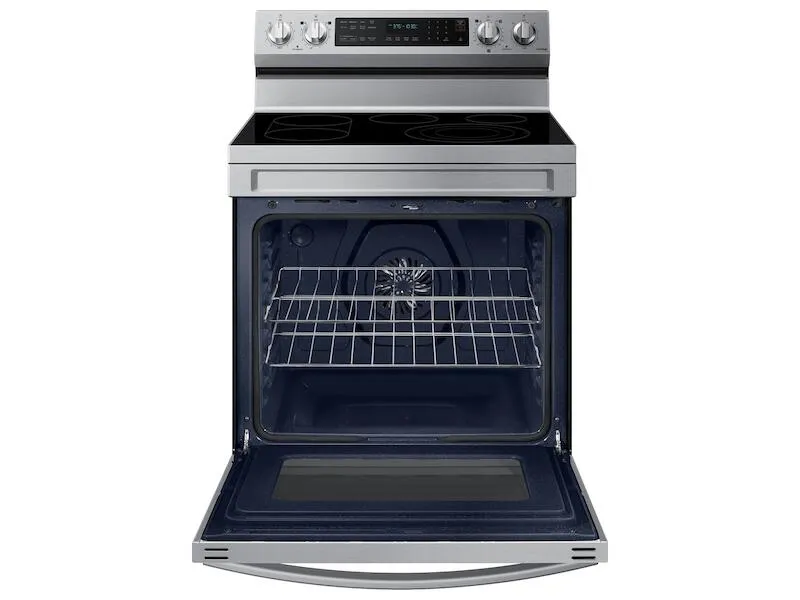 Samsung NE63A6711SS 6.3 Cu. Ft. Smart Freestanding Electric Range With No-Preheat Air Fry. Convection  & Griddle In Stainless Steel