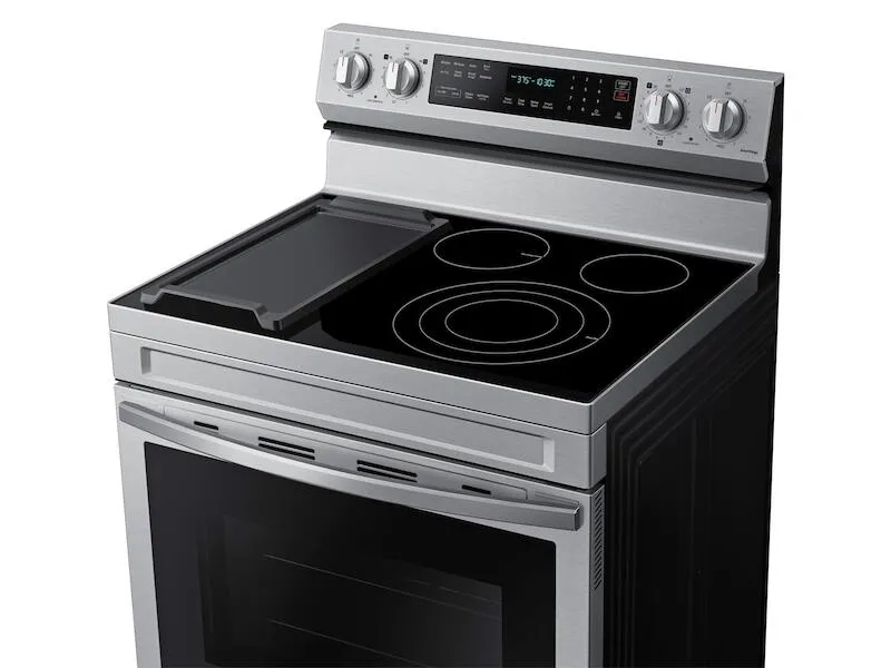Samsung NE63A6711SS 6.3 Cu. Ft. Smart Freestanding Electric Range With No-Preheat Air Fry. Convection  & Griddle In Stainless Steel