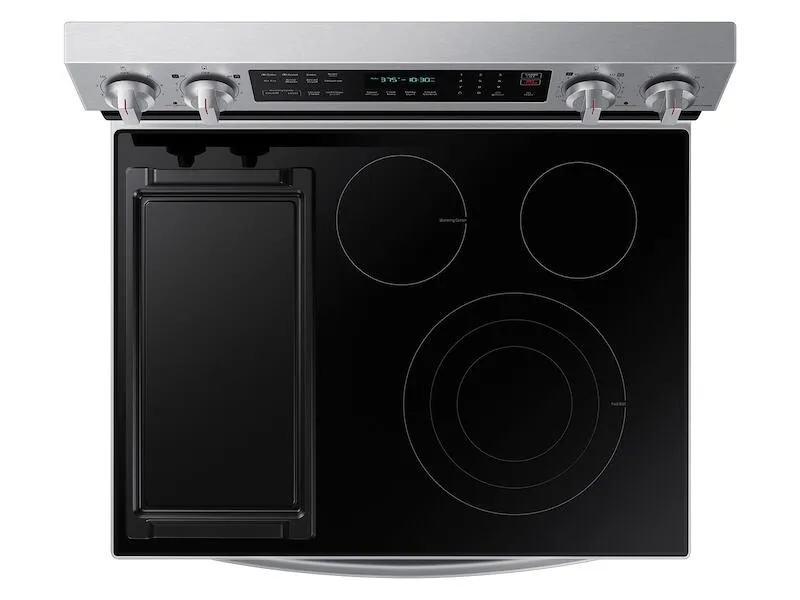 Samsung NE63A6711SS 6.3 Cu. Ft. Smart Freestanding Electric Range With No-Preheat Air Fry. Convection  & Griddle In Stainless Steel
