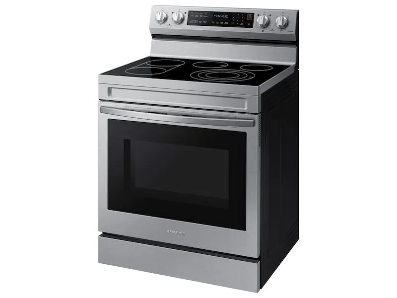 Samsung NE63A6711SS 6.3 Cu. Ft. Smart Freestanding Electric Range With No-Preheat Air Fry. Convection  & Griddle In Stainless Steel