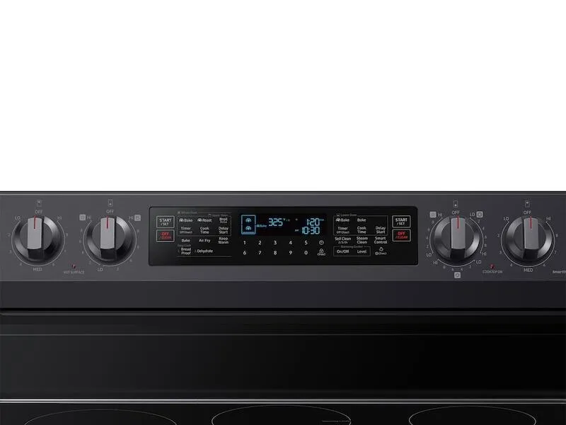 Samsung NE63A6751SG 6.3 Cu. Ft. Smart Freestanding Electric Range With Flex Duo&#8482;. No-Preheat Air Fry & Griddle In Black Stainless Steel