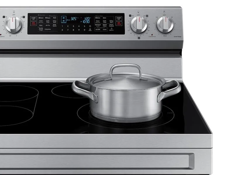 Samsung NE63A6751SS 6.3 Cu. Ft. Smart Freestanding Electric Range With Flex Duo&#8482;. No-Preheat Air Fry & Griddle In Stainless Steel