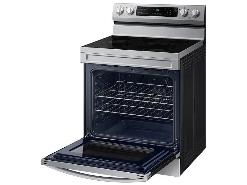 Samsung NE63D6511SR 6.3 Cu. Ft. Smart Freestanding Energy Star Certified Electric Range With Air Fry In Stainless Steel
