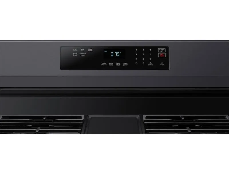 Samsung NX60A6311SG 6.0 Cu. Ft. Smart Freestanding Gas Range With 18K Btu Dual Power Burner & Self Clean In Black Stainless Steel