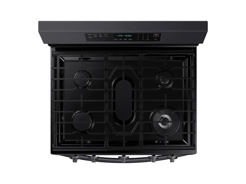 Samsung NX60A6711SG 6.0 Cu. Ft. Smart Freestanding Gas Range With No-Preheat Air Fry And Convection  In Black Stainless Steel
