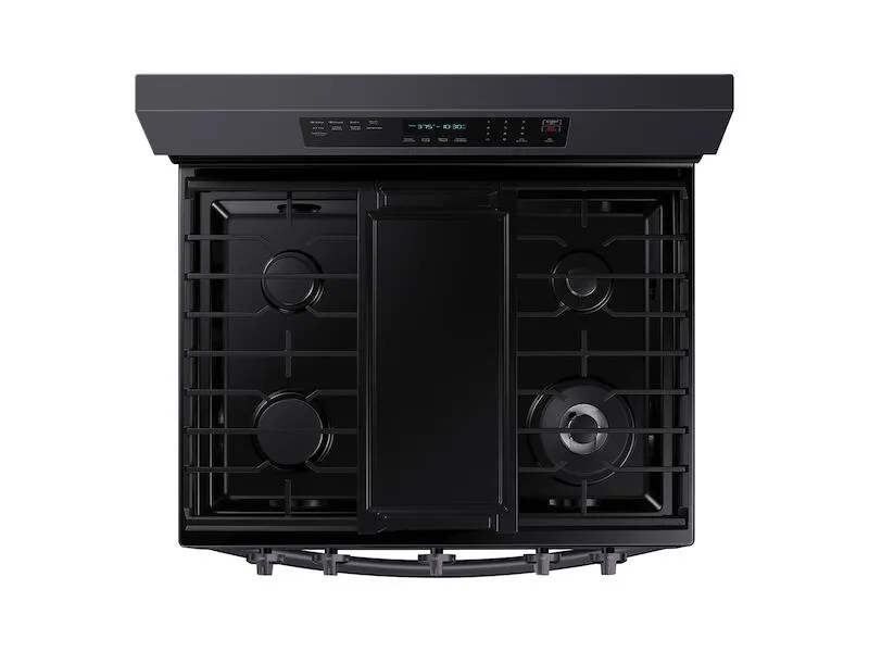Samsung NX60A6711SG 6.0 Cu. Ft. Smart Freestanding Gas Range With No-Preheat Air Fry And Convection  In Black Stainless Steel