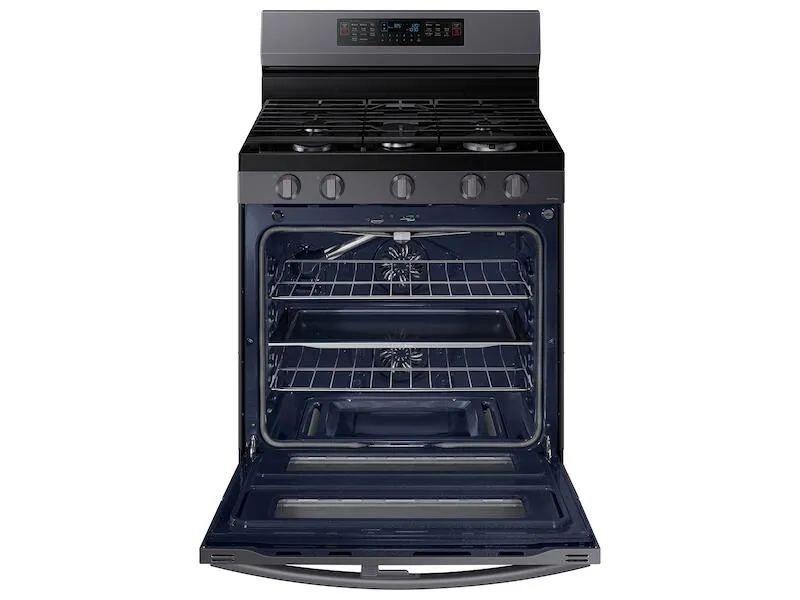 Samsung NX60A6751SG 6.0 Cu. Ft. Smart Freestanding Gas Range With Flex Duo&#8482; & Air Fry In Black Stainless Steel