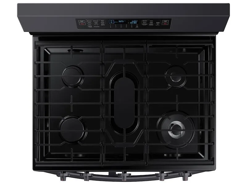 Samsung NX60A6751SG 6.0 Cu. Ft. Smart Freestanding Gas Range With Flex Duo&#8482; & Air Fry In Black Stainless Steel