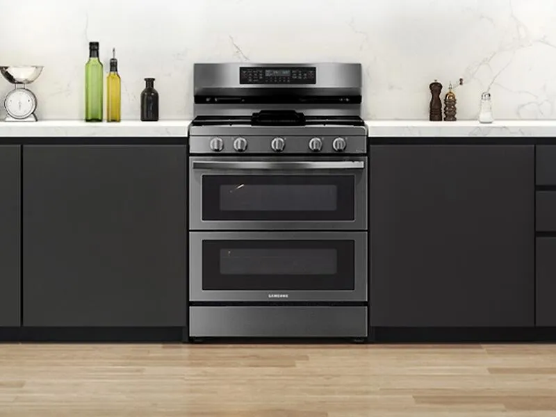 Samsung NX60A6751SG 6.0 Cu. Ft. Smart Freestanding Gas Range With Flex Duo&#8482; & Air Fry In Black Stainless Steel