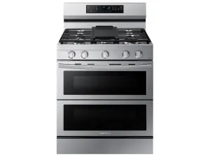 Samsung NX60A6751SS 6.0 Cu. Ft. Smart Freestanding Gas Range With Flex Duo&#8482;. Stainless Cooktop & Air Fry In Stainless Steel