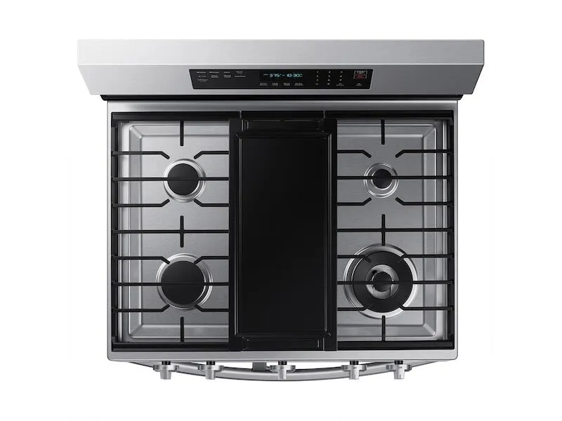 Samsung NX60A6751SS 6.0 Cu. Ft. Smart Freestanding Gas Range With Flex Duo&#8482;. Stainless Cooktop & Air Fry In Stainless Steel