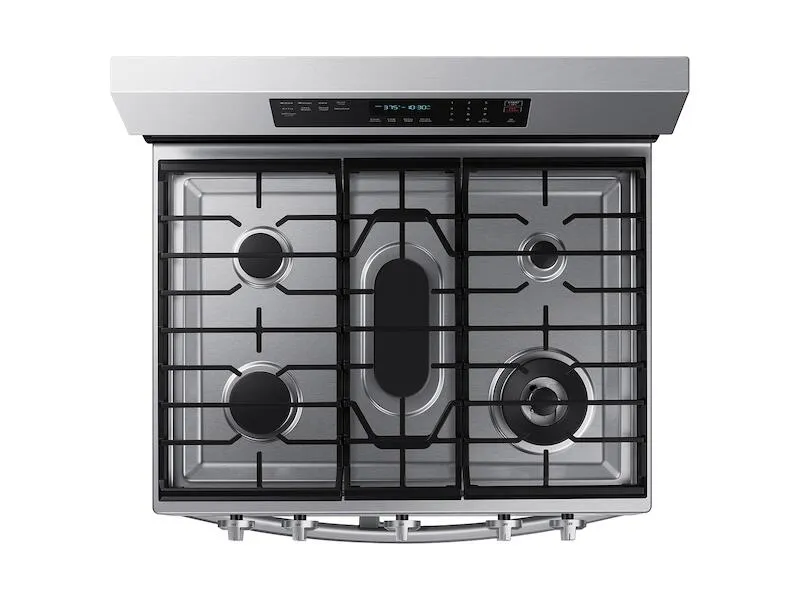 Samsung NX60A6751SS 6.0 Cu. Ft. Smart Freestanding Gas Range With Flex Duo&#8482;. Stainless Cooktop & Air Fry In Stainless Steel