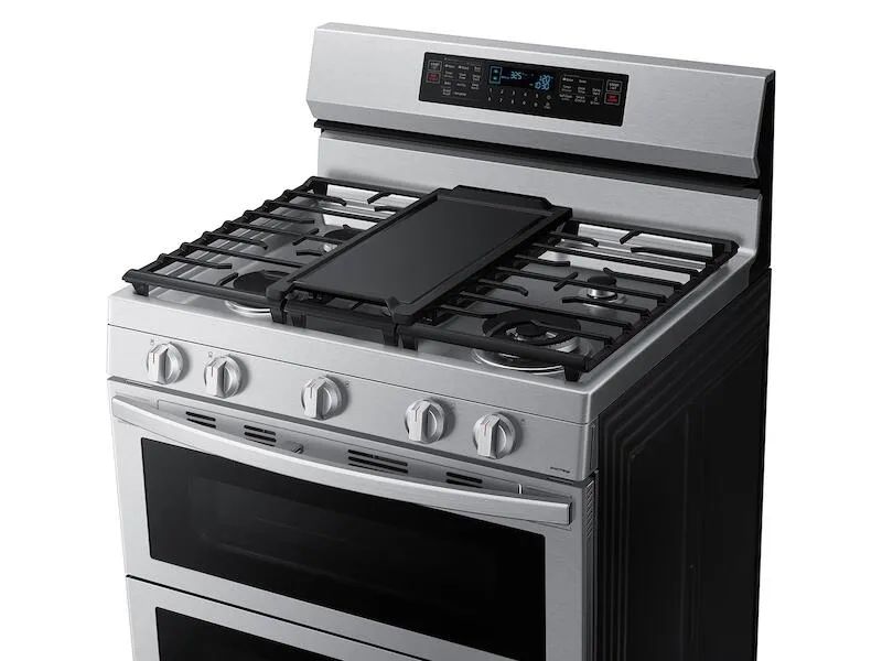 Samsung NX60A6751SS 6.0 Cu. Ft. Smart Freestanding Gas Range With Flex Duo&#8482;. Stainless Cooktop & Air Fry In Stainless Steel