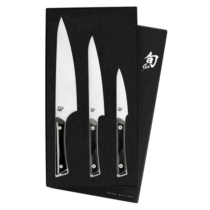 Shun - Kazahana 3-Piece Starter Set - 8 Chef's Knife. 6 Utility Knife. 3.5 Paring Knife