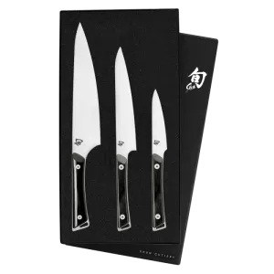 Shun - Kazahana 3-Piece Starter Set - 8 Chef's Knife. 6 Utility Knife. 3.5 Paring Knife