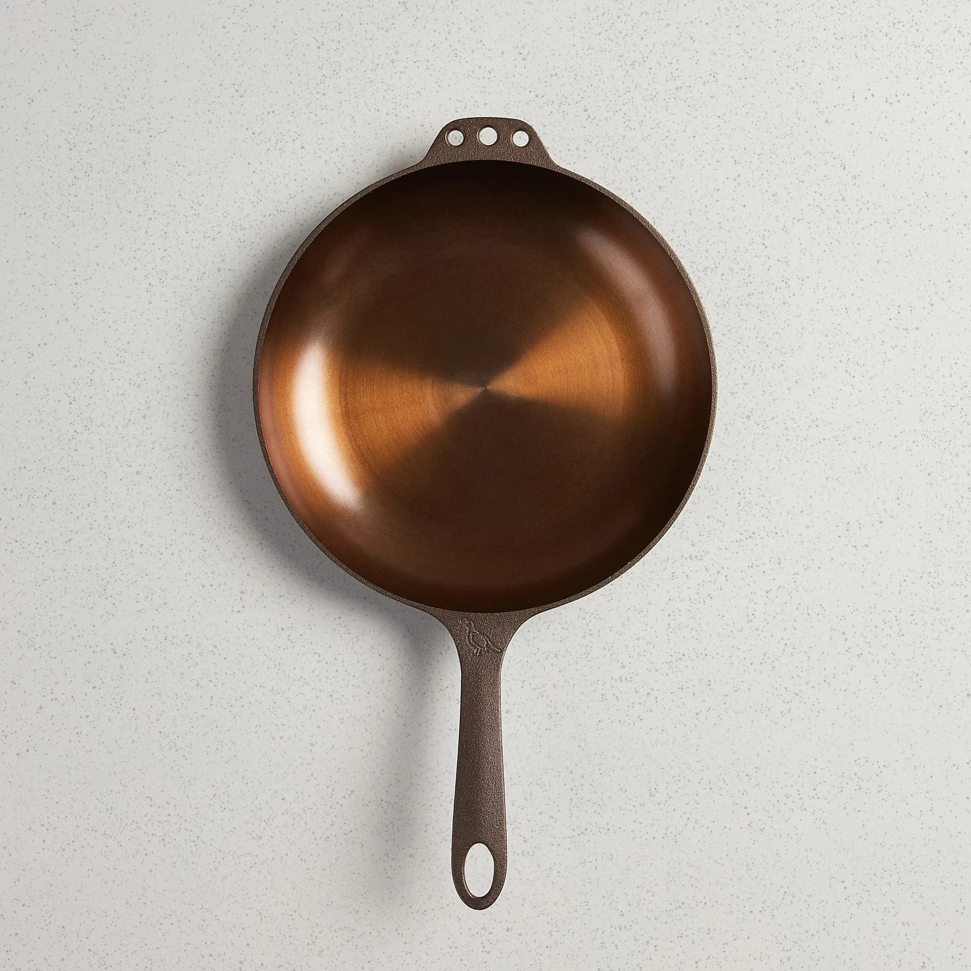 Smithey Ironware 10 Cast Iron Skillet - Polished Frying Pan with Curved Sides - Made in USA