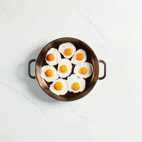 Smithey Ironware Dual Handle 14 Skillet - Polished Cast Iron Frying Pan for Roasts. Frying. Barbeque and More - Made in USA