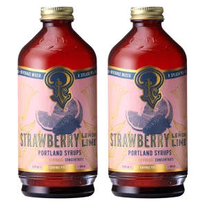 Strawberry Lemon-Lime Syrup two-pack by Portland Syrups