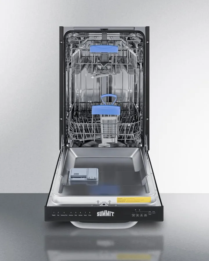 Summit DW184BADA 18 Wide Built-In Dishwasher. Ada Compliant