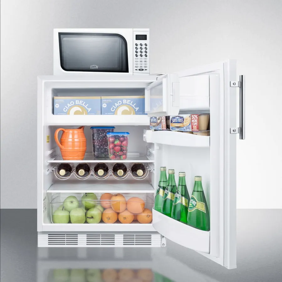 Summit MRF661 Microwave/Refrigerator-Freezer Combination