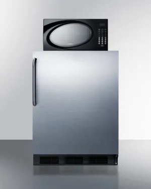 Summit MRF663BSSTB Microwave/Refrigerator-Freezer Combination