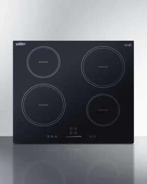 Summit SINC4B241B 24 Wide 208-240V 4-Zone Induction Cooktop