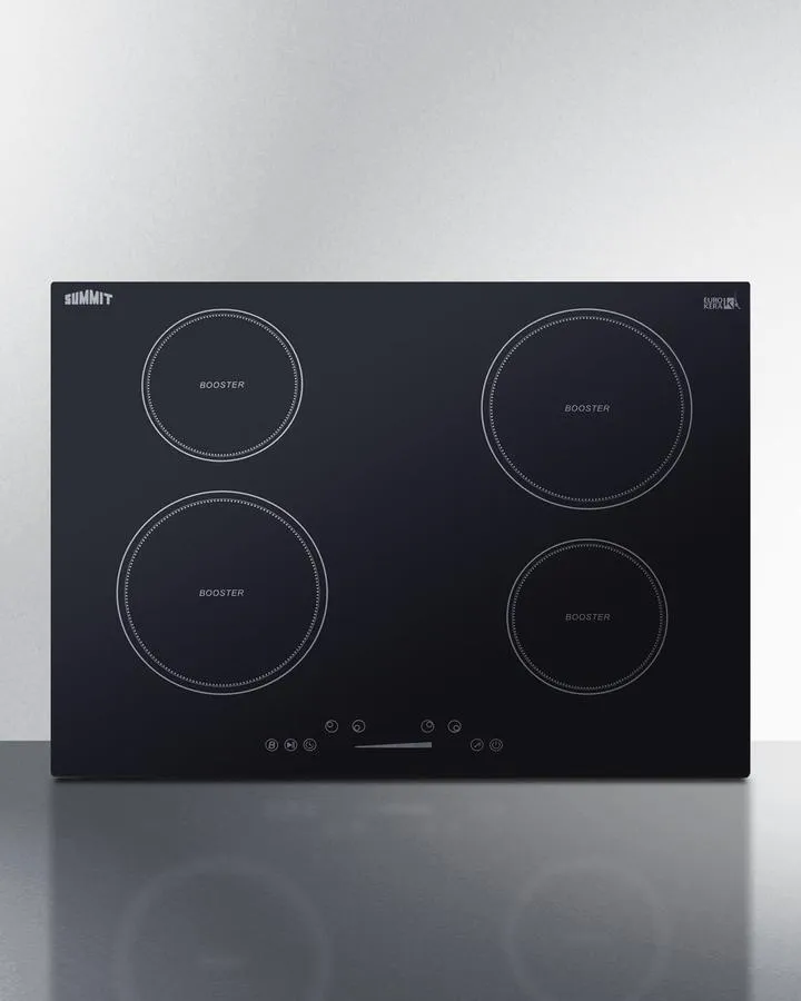 Summit SINC4B301B 30 Wide 208-240V 4-Zone Induction Cooktop