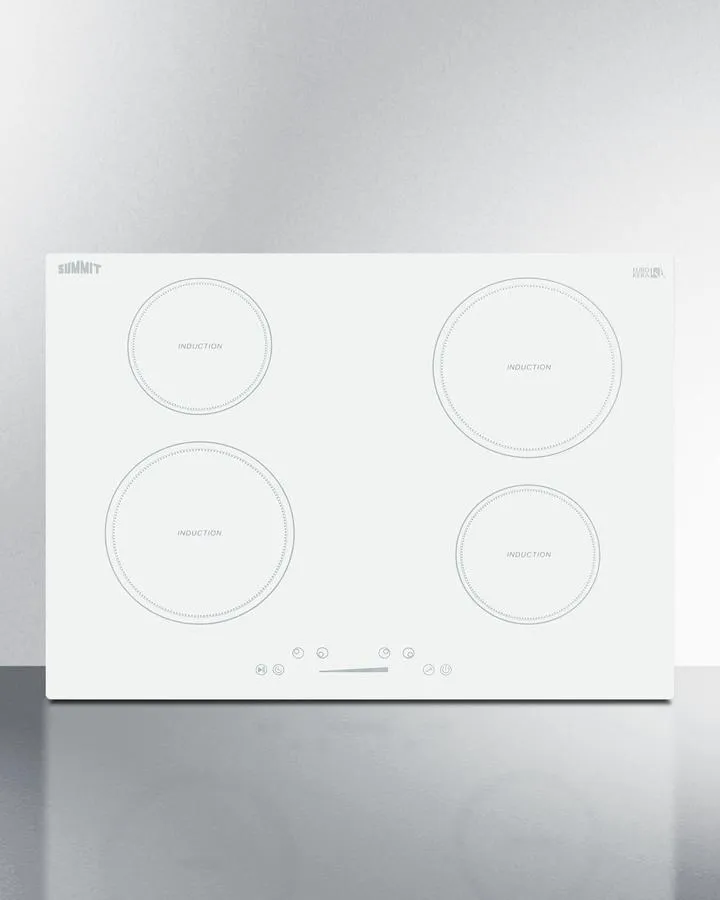 Summit SINC4B302W 30 Wide 208-240V 4-Zone Induction Cooktop