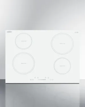 Summit SINC4B302W 30 Wide 208-240V 4-Zone Induction Cooktop