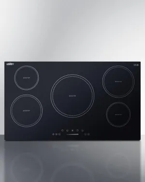 Summit SINC5B36B 36 Wide 208-240V 5-Zone Induction Cooktop