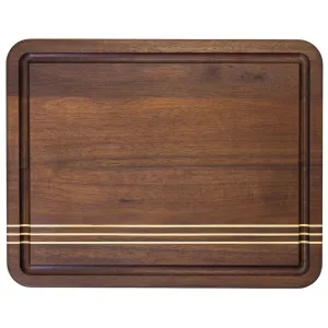Totally Bamboo - Acacia Pinstripe Cutting Board with Juice Groove - 14x11