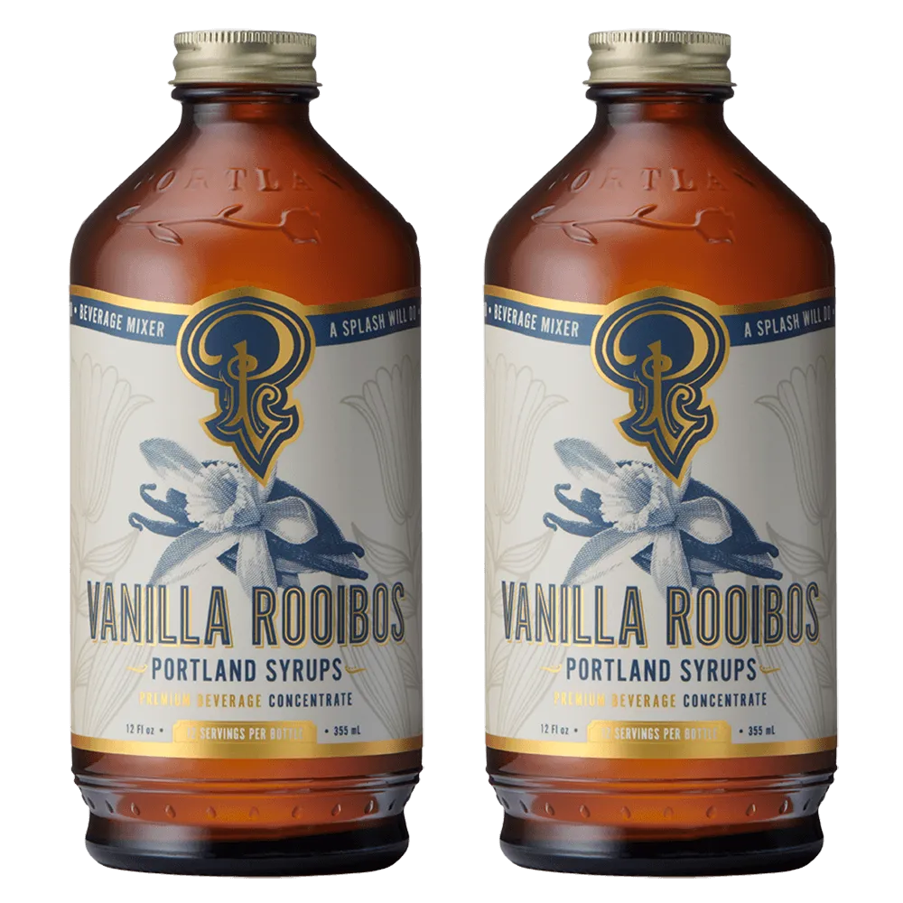 Vanilla Rooibos Syrup two-pack by Portland Syrups